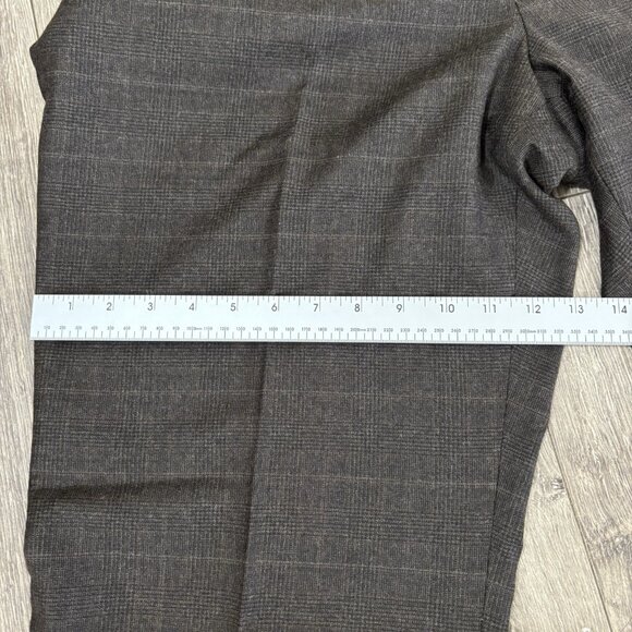 VTG Polo Ralph Lauren Brown Tweed Pants Pleated Plaid 90s Mens 40 Cashmere Wool - Picture 8 of 14